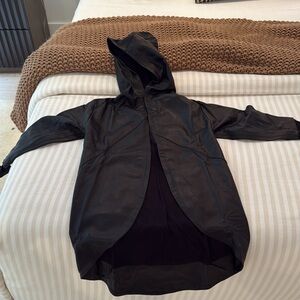 Nununu Leather cape jacket